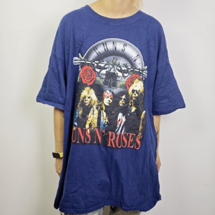 VintageTee古着短袖孤品乐队摇滚赛车做旧水洗海淘带回正品现货
