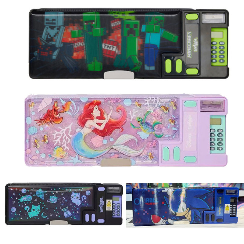 澳洲smiggle文具盒儿童双层小学生卡通多功能铅笔盒计算器 笔盒,文具电教/文化用品/商务用品,笔袋,淘宝优惠券,粉丝福利购,淘宝优惠卷