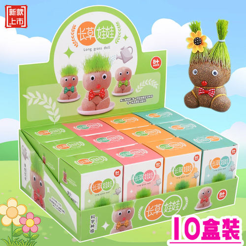 中小学生通用盒装长草娃娃