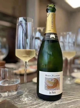 璞露旗下黑皮诺酿造Le Pich法国璞鹰威堡男爵黑中白干型香槟750ml