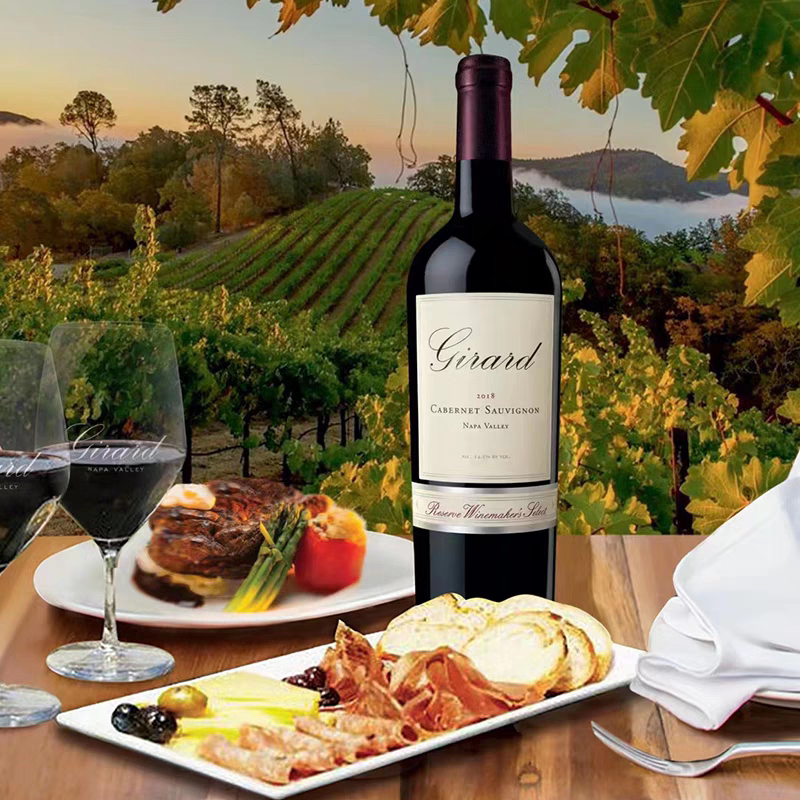 行货正品美国加州纳帕吉德拉酒庄赤霞珠干红葡萄酒2021年份750ml