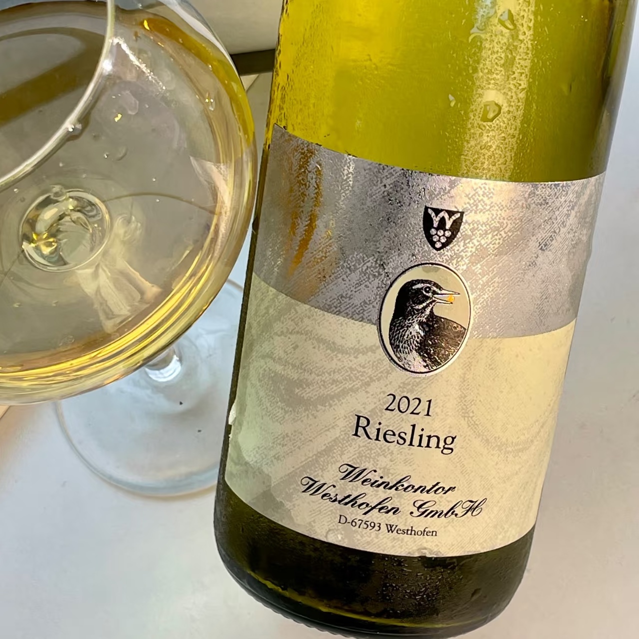 德国Riesling韦斯特霍芬雷司令半甜白葡萄酒2021/3年份随机750ml