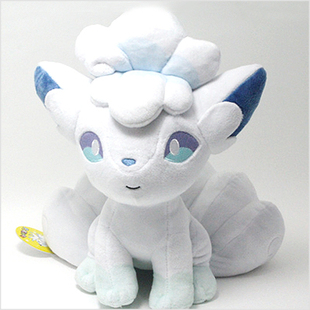 韩国代购进口宝可梦皮卡丘冰六尾玩偶火六尾公仔六尾狐狸毛绒玩具