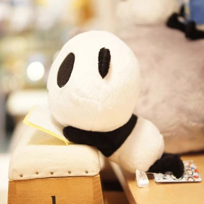 日本pandania熊猫毛绒公仔小玩偶