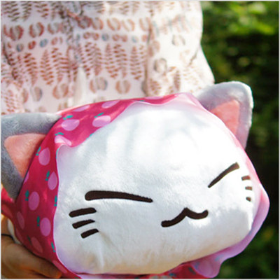 日本瞌睡猫睡眠猫靠枕玩偶猫公仔