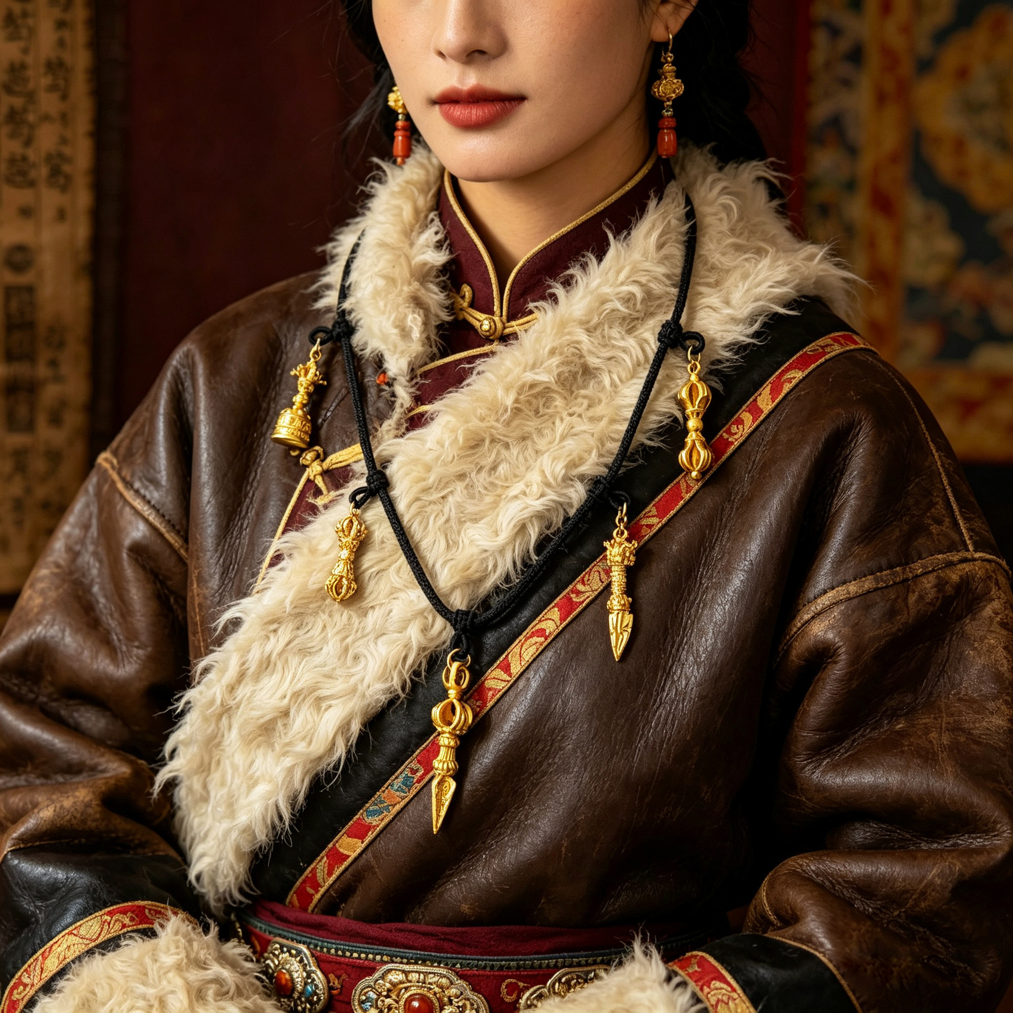 多挂沙金藏式大鹏金翅鸟普巴金刚杵降魔杵五挂护身符吊坠男女复古