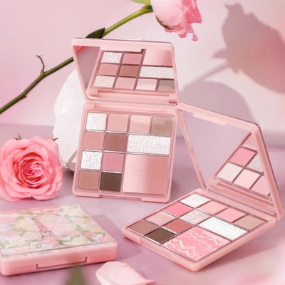 HOLD LIVE花漾12色大盘眼影巴黎花园升级版 早八综合盘淡颜白开水