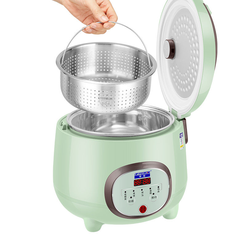 智能低糖饭煲304无涂层家用学生宿舍小型迷你1-2-3-4-5L人煮饭