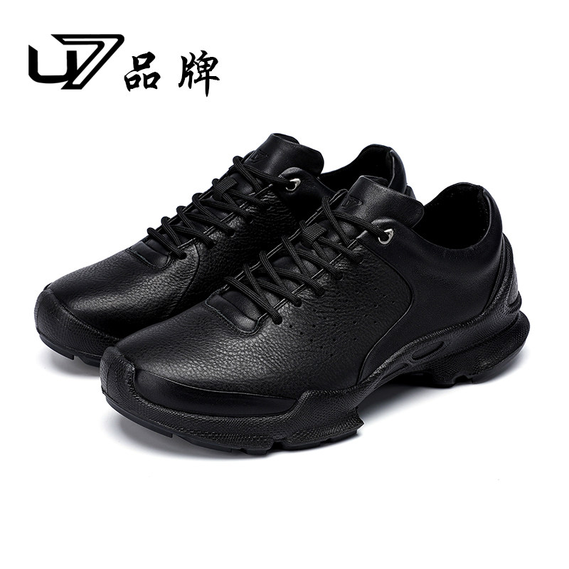U7鞋子男潮鞋2026新款真皮软底轻便时尚休闲鞋男士头层牛皮运动鞋