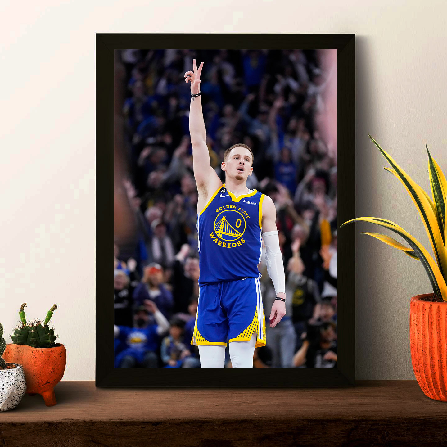 迪温琴佐实木相框摆台床头NBA篮球明星有框挂墙上房间画框壁画芯