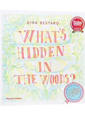 英文原版绘本 森林里藏着什么？ What's Hidden in the Woods? 光影魔术书 附三色滤镜 环保主题 精装大开 亲子互动Aina Bestard
