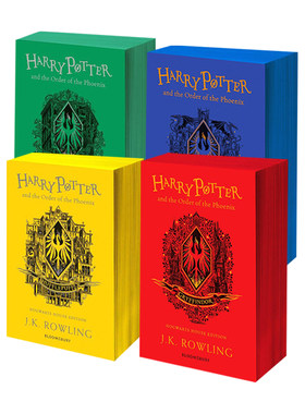英文原版 哈利波特与凤凰社 赫奇帕奇20周年学院纪念版 4本套装 Harry Potter and the Order of the Phoenix Hufflepuff 平装