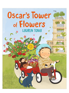 现货 进口英文原版 奥斯卡的塔楼花园Oscar's Tower of Flowers 2-5岁儿童社区关怀启蒙精装无字绘本