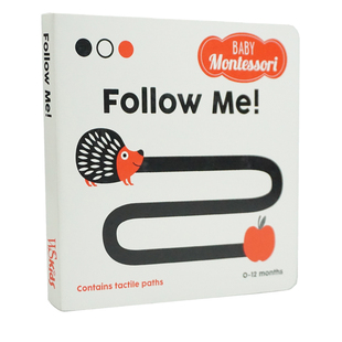 进口英文原版 My First Book Follow me!. Baby Montessori 我的第一本书跟着我！蒙台梭利婴儿 儿童英语启蒙阅读绘本故事书