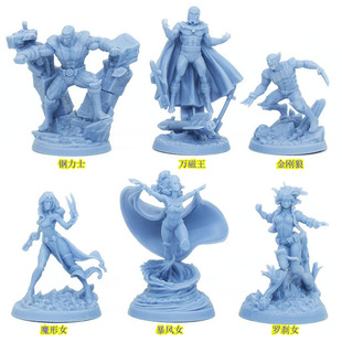 X战警秘密抵抗变种人丧尸宇宙漫威无尽杀戮桌游模型万磁王金刚狼