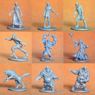 无尽杀戮 丧尸围城补充包 桌游跑团棋子僵尸模型 黑死病狼堡扩