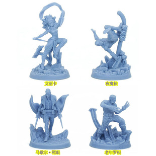 艺术家特别版丧尸宇宙漫威无尽杀戮桌游模型老年罗根艾丽卡夜魔侠