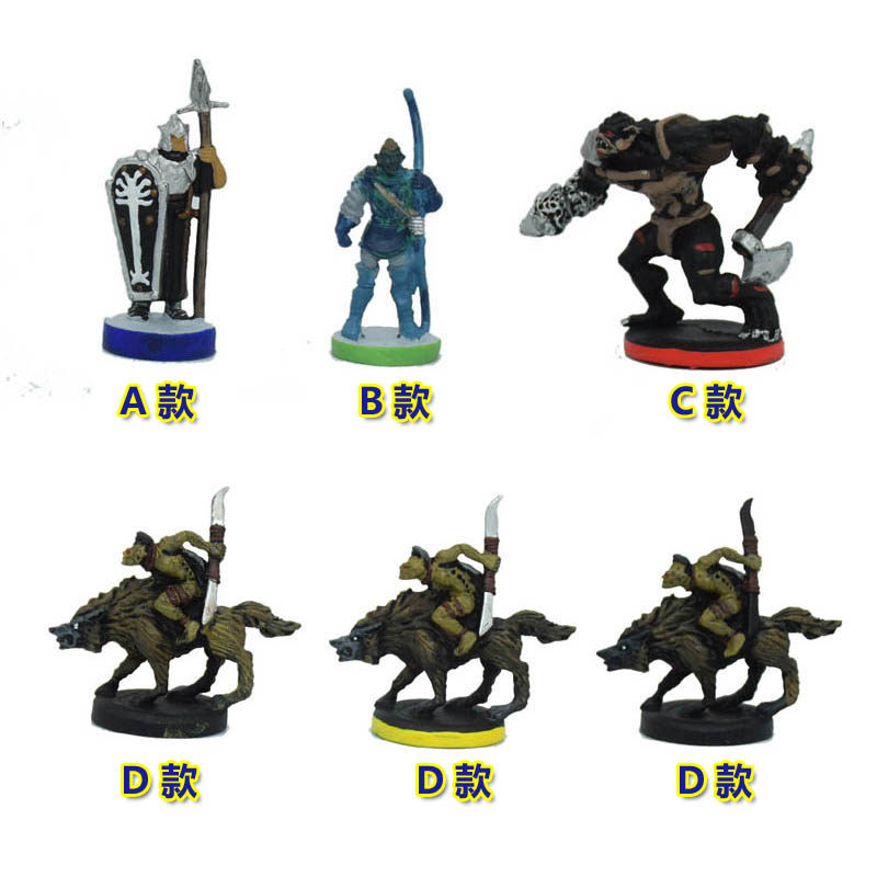 桌游模型 战棋跑团 魔戒圣战 中土战争 兽人 狼骑兵 士兵 已上色