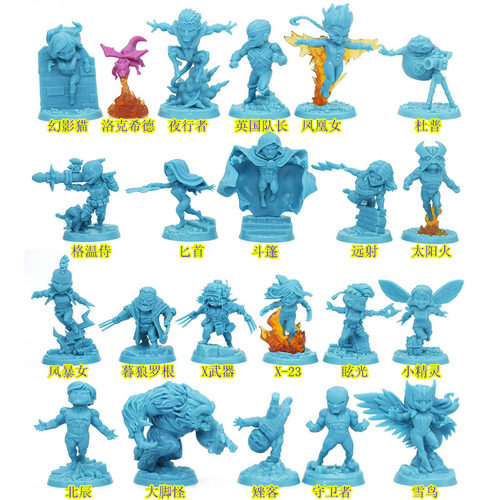 漫威联合作战X战警KS8桌游模型幻影猫风暴女暮狼罗根斗篷英国队长