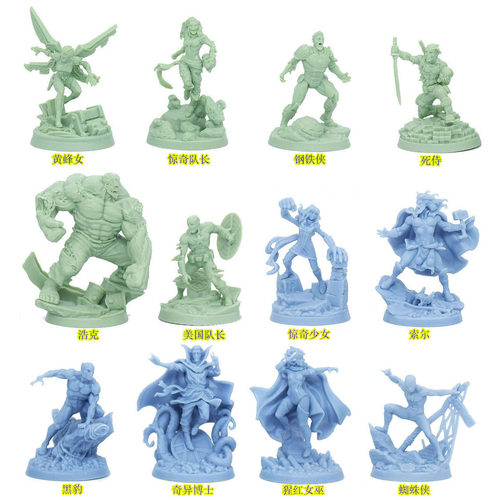 漫威无尽杀戮丧尸宇宙桌游模型