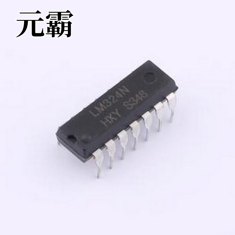 LM324N 运算放大器 四路 Ib: 250nA Vos: 7mV DIP-14