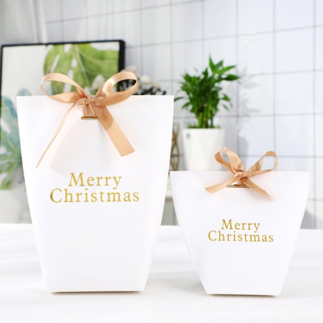 10pcs bronzing merry christmas candy bag french wedding favo