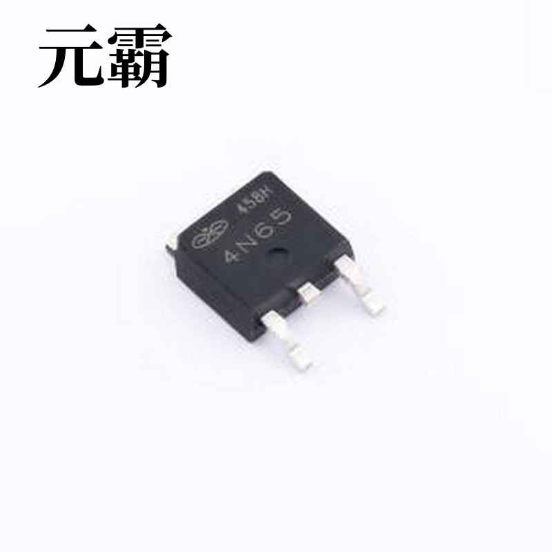 4N65 场效应管(MOSFET) 1个N沟道 耐压:650V 电流:4A TO-252