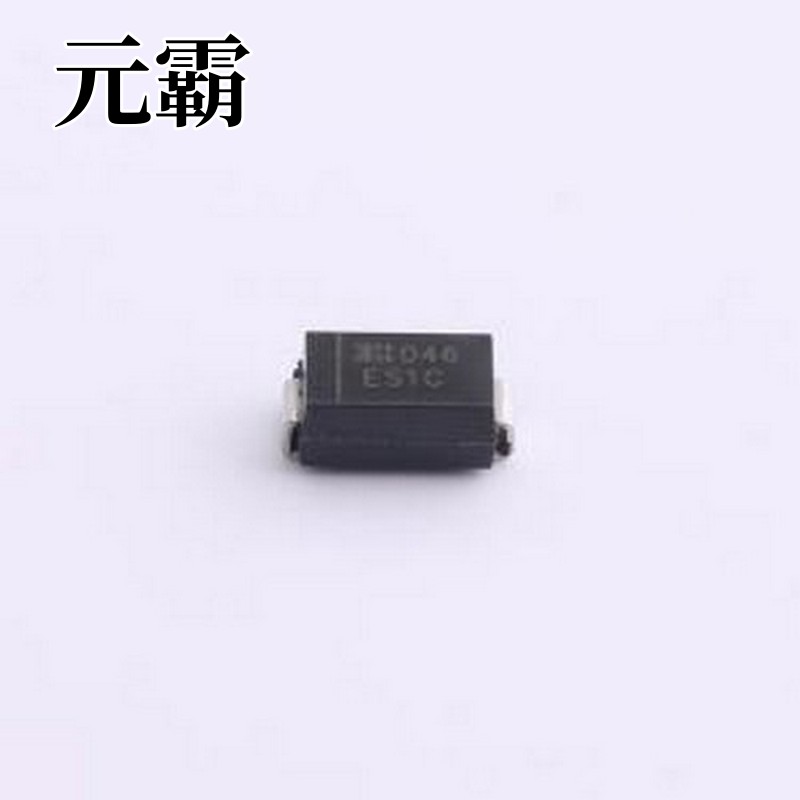 ES1C-13-F 快恢复/高效率二极管 电压:150V 电流:1A SMA