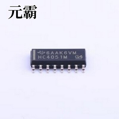 CD74HC4051M96 模拟开关/多路复用器 CD74HC4051 8通道模拟多路复