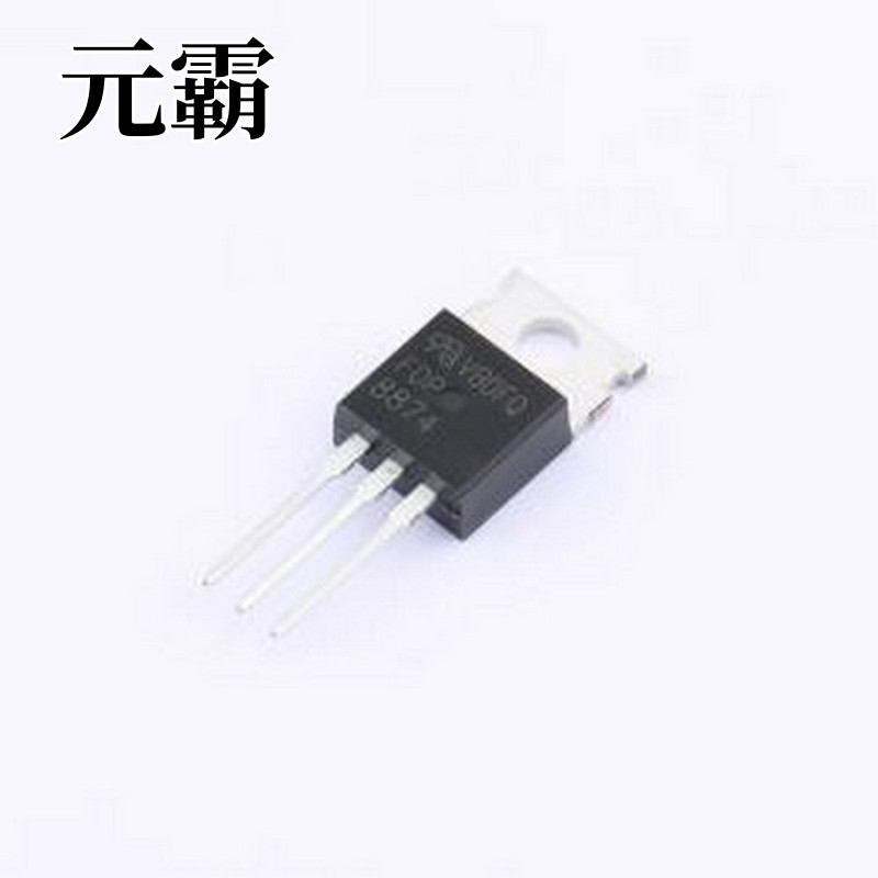 FDP8874-VB 场效应管(MOSFET) 1个N沟道 耐压:30V 电流:120A TO-2