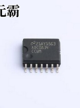 ADC0834CCWMX/NOPB 模数转换芯片ADC ADC0834CCWMX/NOPB SOIC-14-