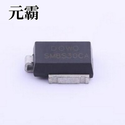 SM8S30CA 静电和浪涌保护(TVS/ESD) 双向TVS 30V截止 136A峰值脉
