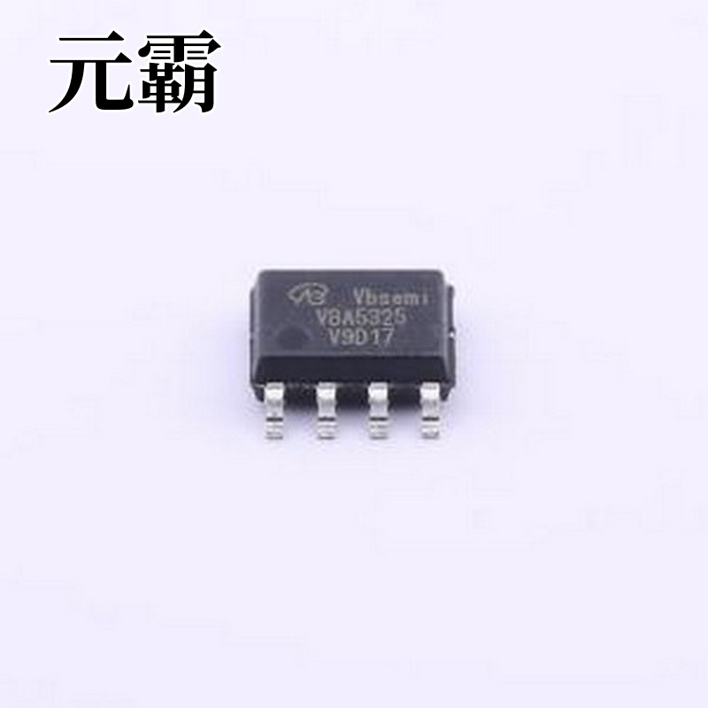 VBA5325 场效应管(MOSFET) 1个N沟道+1个P沟道 耐压:30V 电流:8A
