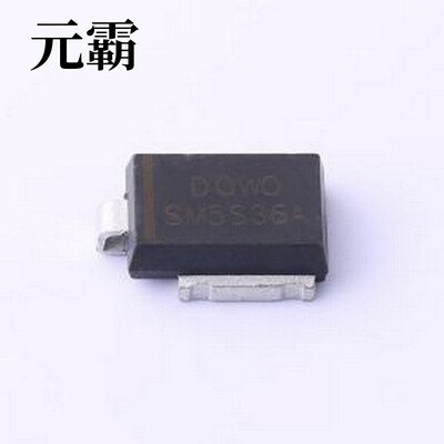 SM5S36A 静电和浪涌保护(TVS/ESD) 单向TVS 36V截止 DO-218AB