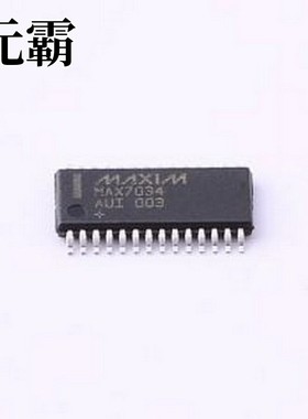 MAX7034AUI+T 无线收发芯片 315MHz/434MHz ASK超外差接收器 TSSO