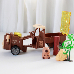 卡皮仿真农场手扶拖拉机玩具儿童惯性滑行工程车模型玩具车