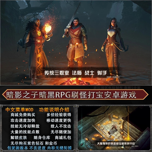 暗影之子安卓单机游戏打怪刷宝商城内购 内置修改菜单 完整直装版