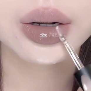淡颜冷淡风厌世感!荔萌双头唇釉slp01水泥灰棕色不沾杯口红口灰