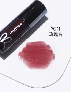 橄榄皮本命色～hyntoor黑兔唇蜜011玫瑰岛玫粉色口红嘟嘟玻璃唇釉