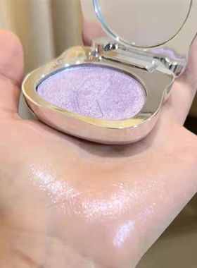 只见光不见粉 淡紫色韩系水光肌 荔萌高光多用粉卧蚕眼头提亮MH00