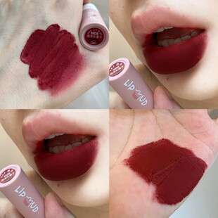 车厘子色口红！akf唇泥M08姨妈色暗红色雾面哑光黄皮显白唇釉小众
