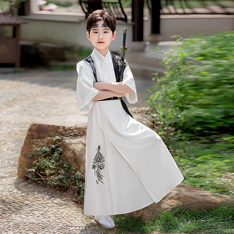 男童汉服2025夏季新款短袖演出服