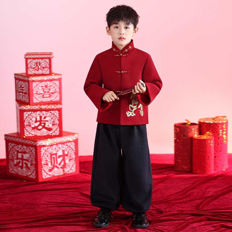 汉服男童拜年服冬装男孩新中式2026新款中国风男宝过年服喜庆儿童,童装/婴儿装/亲子装,唐装,淘宝优惠券,粉丝福利购,淘宝优惠卷