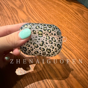 多色鎏金豹纹适用苹果airpods4耳机保护壳新款airpodspro3保护套pro3代耳机壳二三代降噪版3代四代韩系高级感