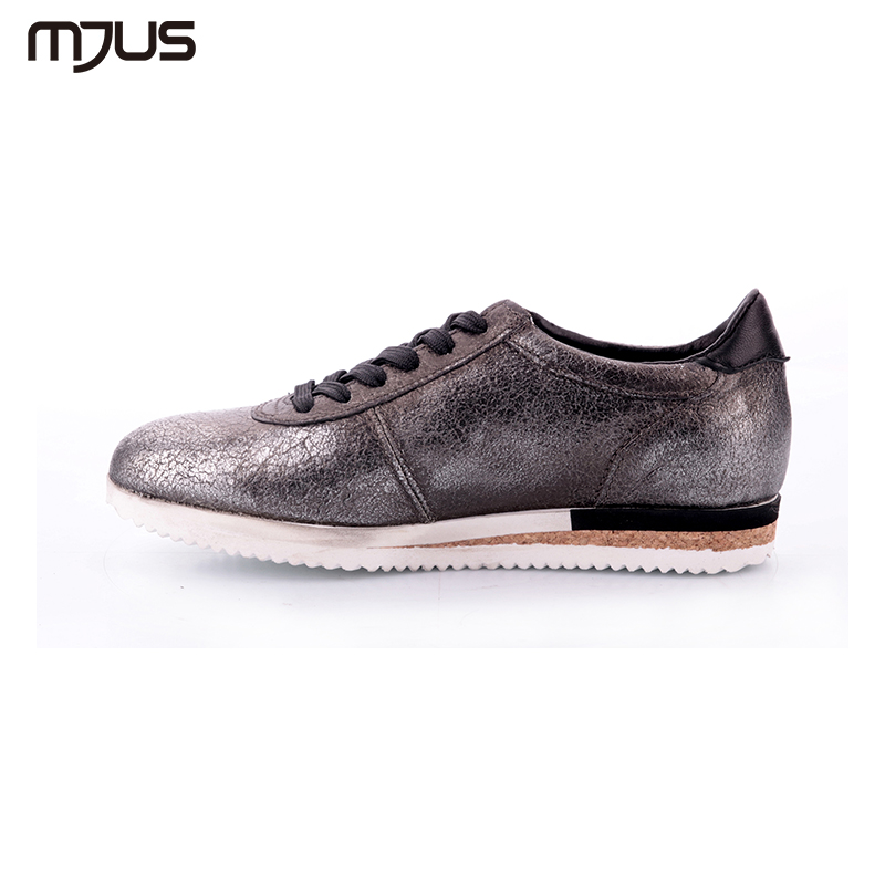 MJUS意大利牛皮鞋复古做旧女款休闲鞋886102