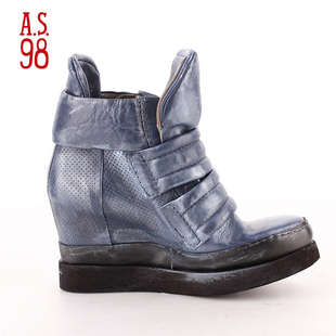 A.S.98意大利牛皮鞋复古做旧女款休闲靴753205
