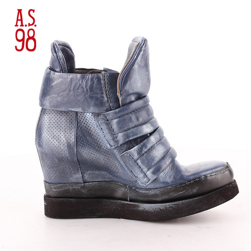 A.S.98意大利牛皮鞋复古做旧女款休闲靴753205