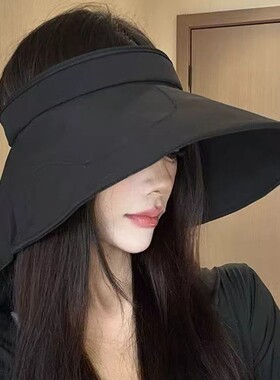 全方位防晒帽子女夏季大帽檐遮阳护颈防紫外线空顶太阳帽2026新款