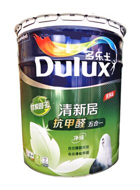 多乐士竹炭清新居抗甲醛五合一乳胶漆净味5合1室内家用自刷墙面漆