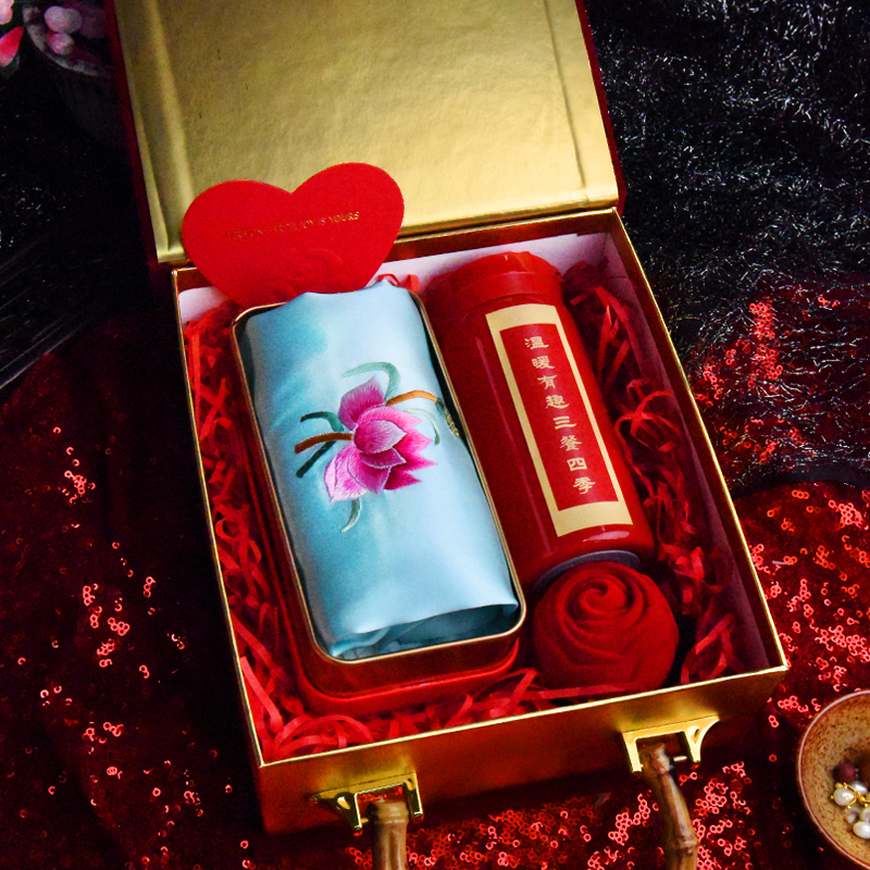 节日活动礼物2022真丝文艺手帕